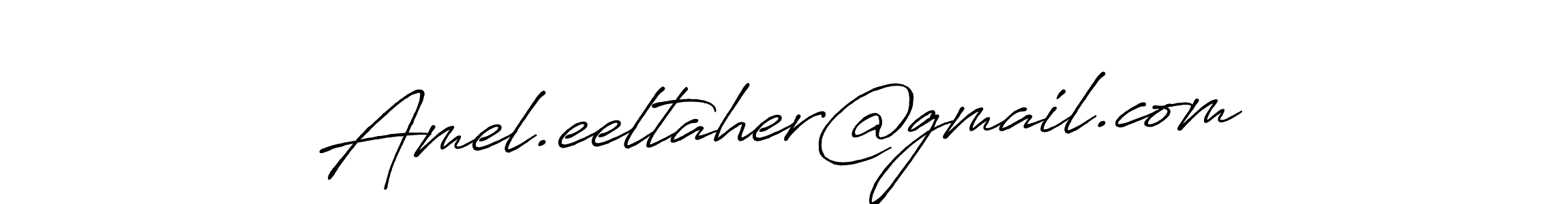 The best way (Antro_Vectra_Bolder) to make a short signature is to pick only two or three words in your name. The name Amel.eeltaher@gmail.com include a total of six letters. For converting this name. Amel.eeltaher@gmail.com signature style 7 images and pictures png