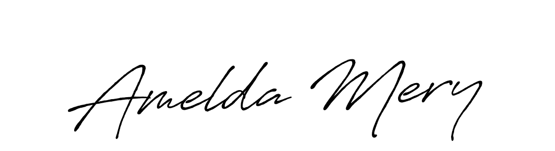 Use a signature maker to create a handwritten signature online. With this signature software, you can design (Antro_Vectra_Bolder) your own signature for name Amelda Mery. Amelda Mery signature style 7 images and pictures png
