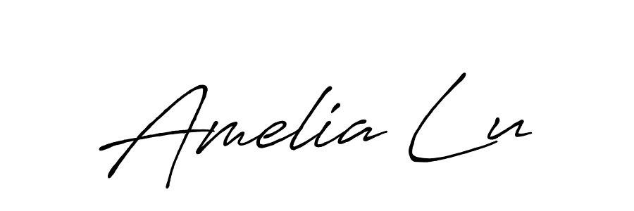 Make a beautiful signature design for name Amelia Lu. Use this online signature maker to create a handwritten signature for free. Amelia Lu signature style 7 images and pictures png