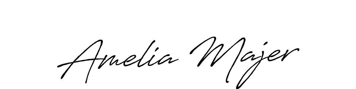 Use a signature maker to create a handwritten signature online. With this signature software, you can design (Antro_Vectra_Bolder) your own signature for name Amelia Majer. Amelia Majer signature style 7 images and pictures png