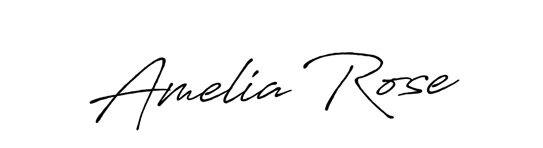 How to make Amelia Rose signature? Antro_Vectra_Bolder is a professional autograph style. Create handwritten signature for Amelia Rose name. Amelia Rose signature style 7 images and pictures png