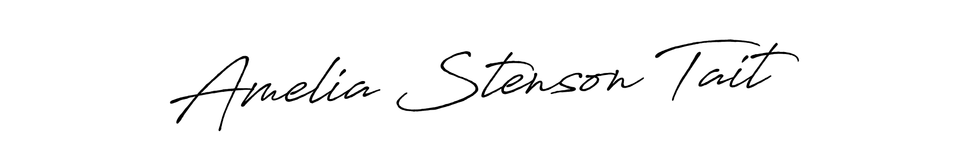 Design your own signature with our free online signature maker. With this signature software, you can create a handwritten (Antro_Vectra_Bolder) signature for name Amelia Stenson Tait. Amelia Stenson Tait signature style 7 images and pictures png