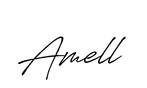 You should practise on your own different ways (Antro_Vectra_Bolder) to write your name (Amell) in signature. don't let someone else do it for you. Amell signature style 7 images and pictures png