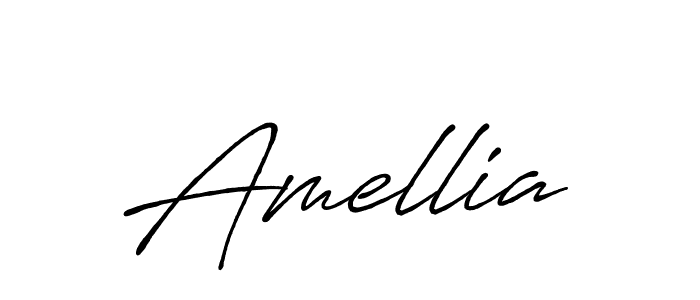 How to make Amellia signature? Antro_Vectra_Bolder is a professional autograph style. Create handwritten signature for Amellia name. Amellia signature style 7 images and pictures png