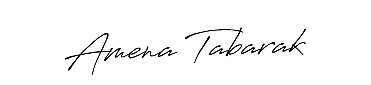 if you are searching for the best signature style for your name Amena Tabarak. so please give up your signature search. here we have designed multiple signature styles  using Antro_Vectra_Bolder. Amena Tabarak signature style 7 images and pictures png