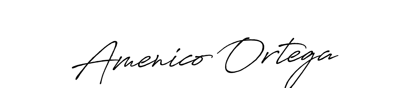 You can use this online signature creator to create a handwritten signature for the name Amenico Ortega. This is the best online autograph maker. Amenico Ortega signature style 7 images and pictures png