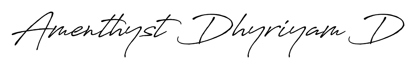 Express your personality with a custom Amenthyst Dhyriyam D signature crafted with Antro_Vectra_Bolder typography. Free transparent PNG download available. Amenthyst Dhyriyam D signature style 7 images and pictures png