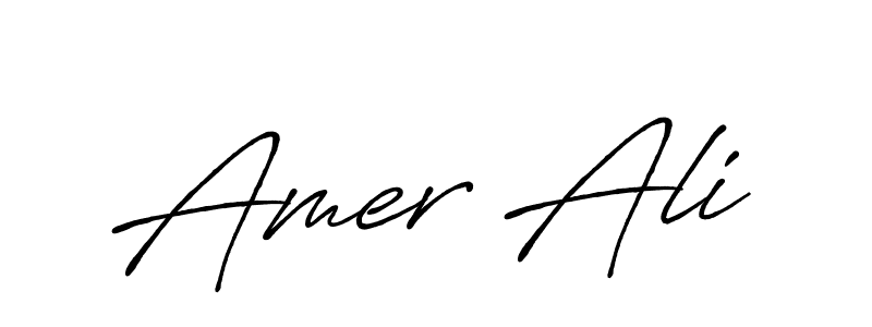 Amer Ali stylish signature style. Best Handwritten Sign (Antro_Vectra_Bolder) for my name. Handwritten Signature Collection Ideas for my name Amer Ali. Amer Ali signature style 7 images and pictures png