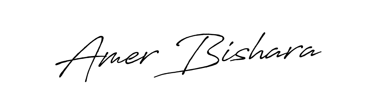 Amer Bishara stylish signature style. Best Handwritten Sign (Antro_Vectra_Bolder) for my name. Handwritten Signature Collection Ideas for my name Amer Bishara. Amer Bishara signature style 7 images and pictures png