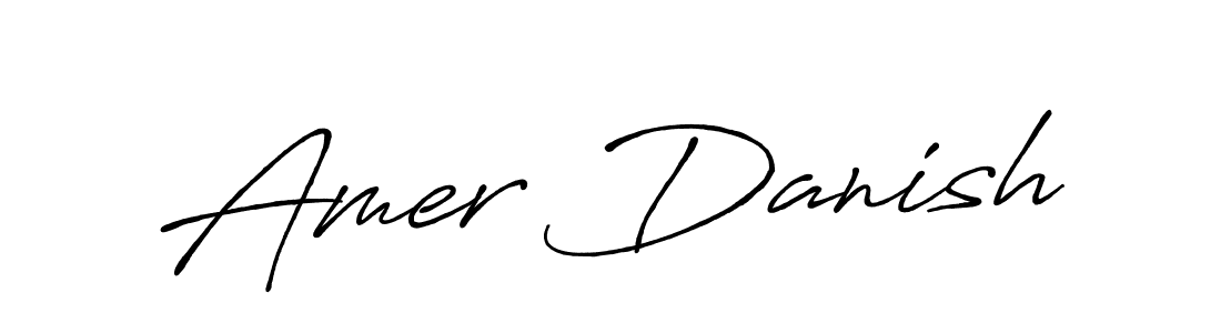 Make a short Amer Danish signature style. Manage your documents anywhere anytime using Antro_Vectra_Bolder. Create and add eSignatures, submit forms, share and send files easily. Amer Danish signature style 7 images and pictures png