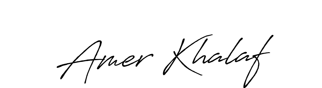 Make a short Amer Khalaf signature style. Manage your documents anywhere anytime using Antro_Vectra_Bolder. Create and add eSignatures, submit forms, share and send files easily. Amer Khalaf signature style 7 images and pictures png