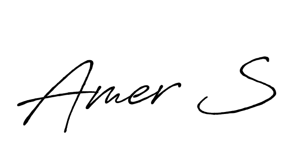 Antro_Vectra_Bolder is a professional signature style that is perfect for those who want to add a touch of class to their signature. It is also a great choice for those who want to make their signature more unique. Get Amer S name to fancy signature for free. Amer S signature style 7 images and pictures png