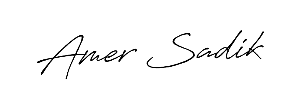 Best and Professional Signature Style for Amer Sadik. Antro_Vectra_Bolder Best Signature Style Collection. Amer Sadik signature style 7 images and pictures png