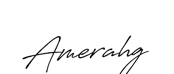 Amerahg stylish signature style. Best Handwritten Sign (Antro_Vectra_Bolder) for my name. Handwritten Signature Collection Ideas for my name Amerahg. Amerahg signature style 7 images and pictures png
