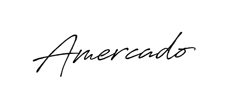 if you are searching for the best signature style for your name Amercado. so please give up your signature search. here we have designed multiple signature styles  using Antro_Vectra_Bolder. Amercado signature style 7 images and pictures png