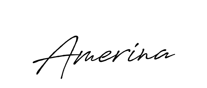 Also we have Amerina name is the best signature style. Create professional handwritten signature collection using Antro_Vectra_Bolder autograph style. Amerina signature style 7 images and pictures png