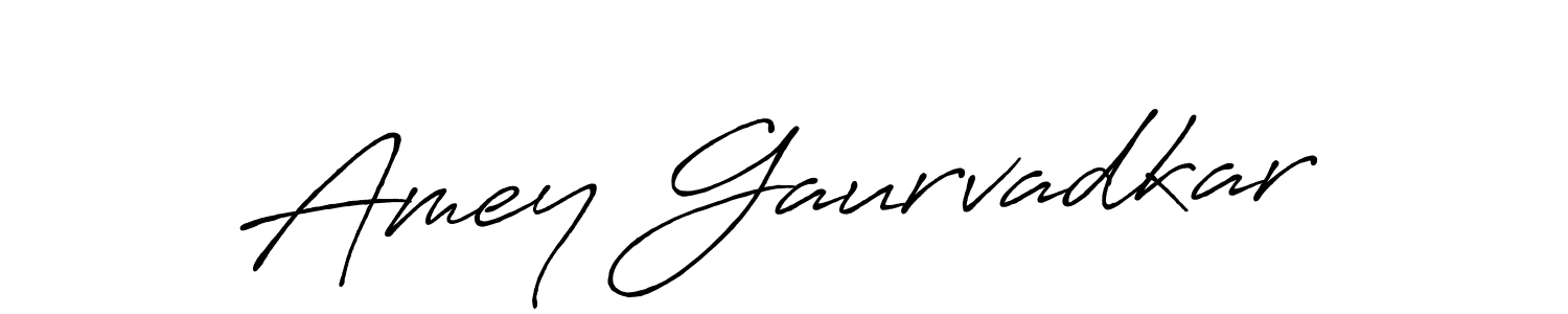 Make a short Amey Gaurvadkar signature style. Manage your documents anywhere anytime using Antro_Vectra_Bolder. Create and add eSignatures, submit forms, share and send files easily. Amey Gaurvadkar signature style 7 images and pictures png