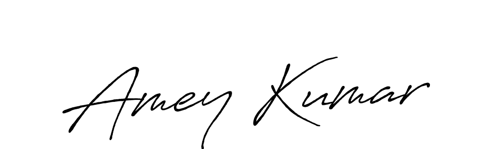 Make a beautiful signature design for name Amey Kumar. With this signature (Antro_Vectra_Bolder) style, you can create a handwritten signature for free. Amey Kumar signature style 7 images and pictures png