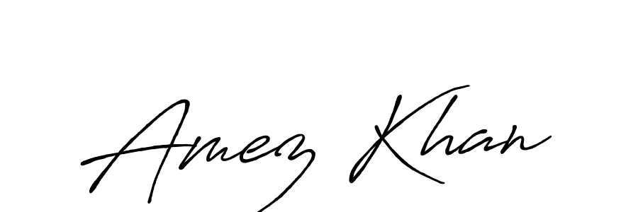 How to make Amez Khan signature? Antro_Vectra_Bolder is a professional autograph style. Create handwritten signature for Amez Khan name. Amez Khan signature style 7 images and pictures png