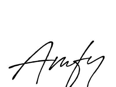 How to make Amfy signature? Antro_Vectra_Bolder is a professional autograph style. Create handwritten signature for Amfy name. Amfy signature style 7 images and pictures png