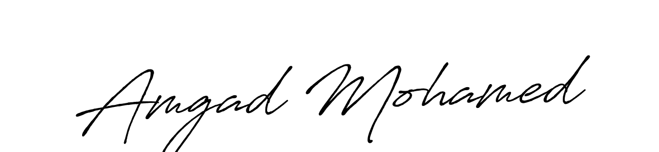 The best way (Antro_Vectra_Bolder) to make a short signature is to pick only two or three words in your name. The name Amgad Mohamed include a total of six letters. For converting this name. Amgad Mohamed signature style 7 images and pictures png