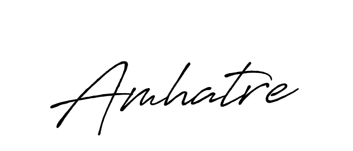 Also we have Amhatre name is the best signature style. Create professional handwritten signature collection using Antro_Vectra_Bolder autograph style. Amhatre signature style 7 images and pictures png