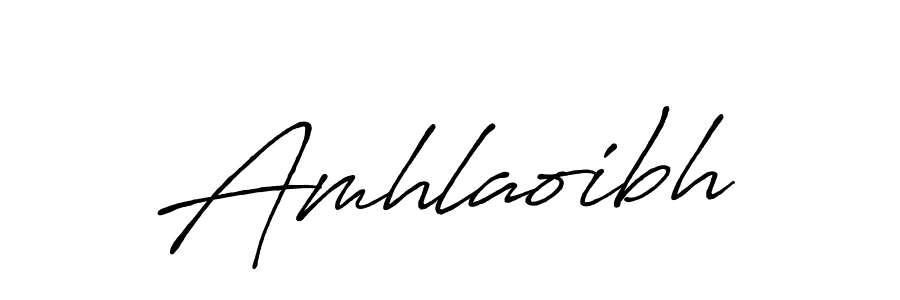 Use a signature maker to create a handwritten signature online. With this signature software, you can design (Antro_Vectra_Bolder) your own signature for name Amhlaoibh. Amhlaoibh signature style 7 images and pictures png