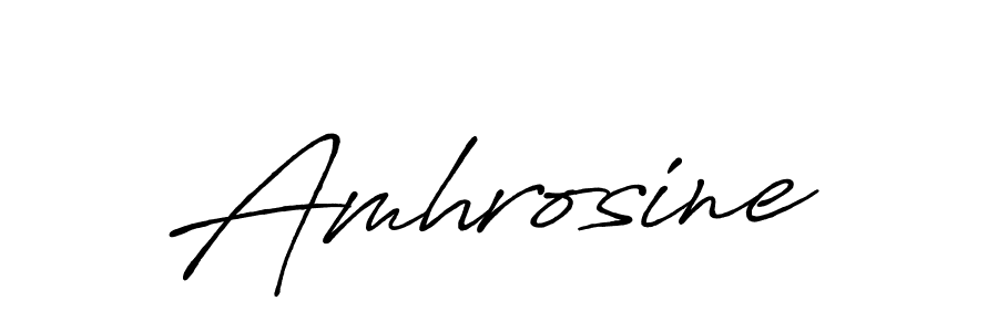 Create a beautiful signature design for name Amhrosine. With this signature (Antro_Vectra_Bolder) fonts, you can make a handwritten signature for free. Amhrosine signature style 7 images and pictures png