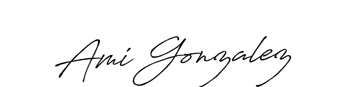 Make a beautiful signature design for name Ami Gonzalez. Use this online signature maker to create a handwritten signature for free. Ami Gonzalez signature style 7 images and pictures png