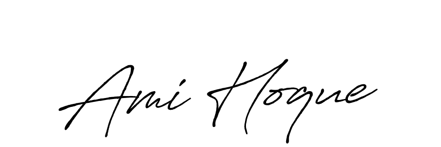 Design your own signature with our free online signature maker. With this signature software, you can create a handwritten (Antro_Vectra_Bolder) signature for name Ami Hoque. Ami Hoque signature style 7 images and pictures png