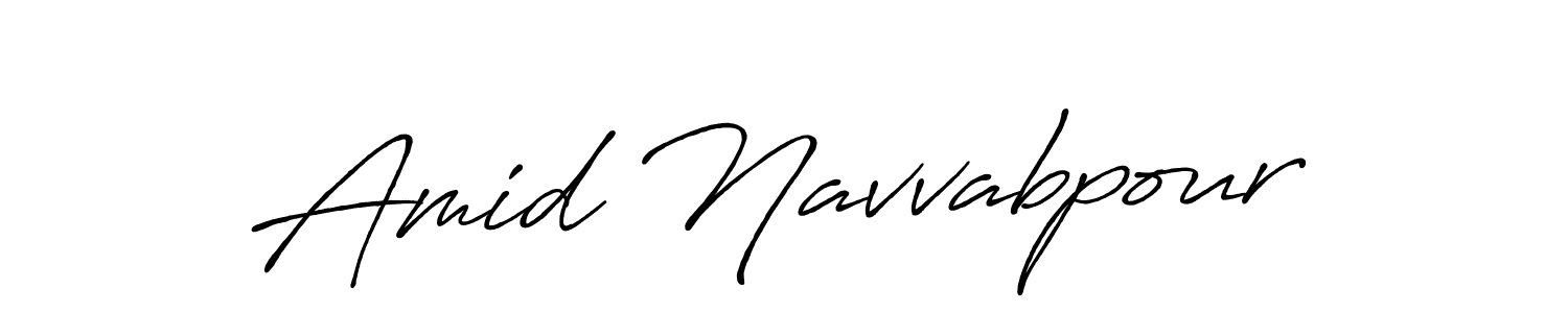 Similarly Antro_Vectra_Bolder is the best handwritten signature design. Signature creator online .You can use it as an online autograph creator for name Amid Navvabpour. Amid Navvabpour signature style 7 images and pictures png
