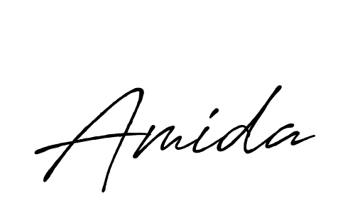 Design your own signature with our free online signature maker. With this signature software, you can create a handwritten (Antro_Vectra_Bolder) signature for name Amida. Amida signature style 7 images and pictures png