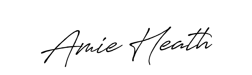 Create a beautiful signature design for name Amie Heath. With this signature (Antro_Vectra_Bolder) fonts, you can make a handwritten signature for free. Amie Heath signature style 7 images and pictures png