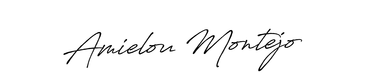 Here are the top 10 professional signature styles for the name Amielou Montejo. These are the best autograph styles you can use for your name. Amielou Montejo signature style 7 images and pictures png