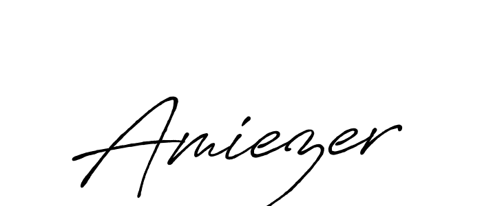 Also we have Amiezer name is the best signature style. Create professional handwritten signature collection using Antro_Vectra_Bolder autograph style. Amiezer signature style 7 images and pictures png