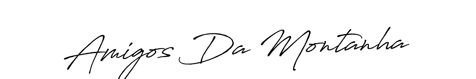 if you are searching for the best signature style for your name Amigos Da Montanha. so please give up your signature search. here we have designed multiple signature styles  using Antro_Vectra_Bolder. Amigos Da Montanha signature style 7 images and pictures png