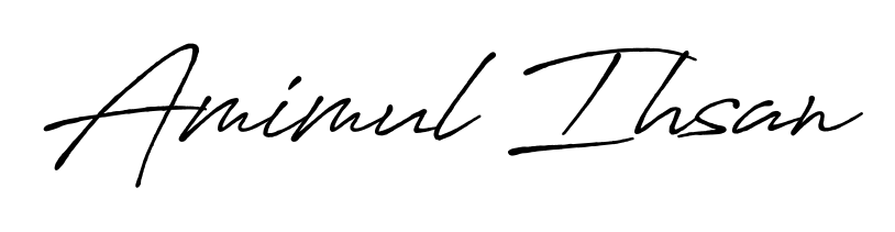 Generate high-definition signature styles for Amimul Ihsan. The Antro_Vectra_Bolder typeface ensures crisp legibility and sophisticated design. Amimul Ihsan signature style 7 images and pictures png