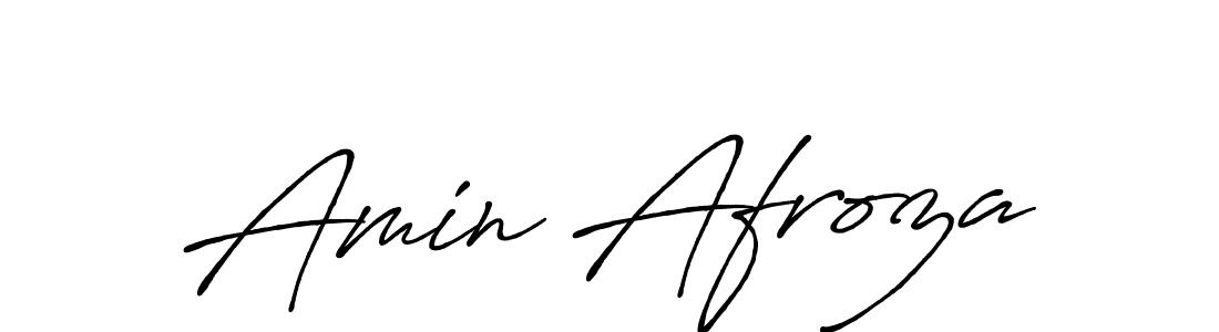 Make a beautiful signature design for name Amin Afroza. With this signature (Antro_Vectra_Bolder) style, you can create a handwritten signature for free. Amin Afroza signature style 7 images and pictures png
