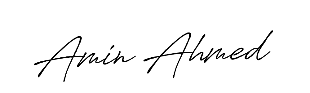 Here are the top 10 professional signature styles for the name Amin Ahmed. These are the best autograph styles you can use for your name. Amin Ahmed signature style 7 images and pictures png