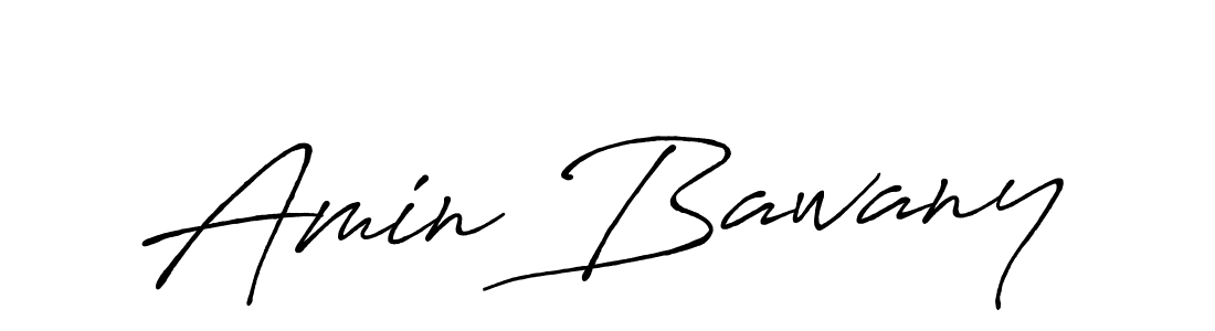 Use a signature maker to create a handwritten signature online. With this signature software, you can design (Antro_Vectra_Bolder) your own signature for name Amin Bawany. Amin Bawany signature style 7 images and pictures png