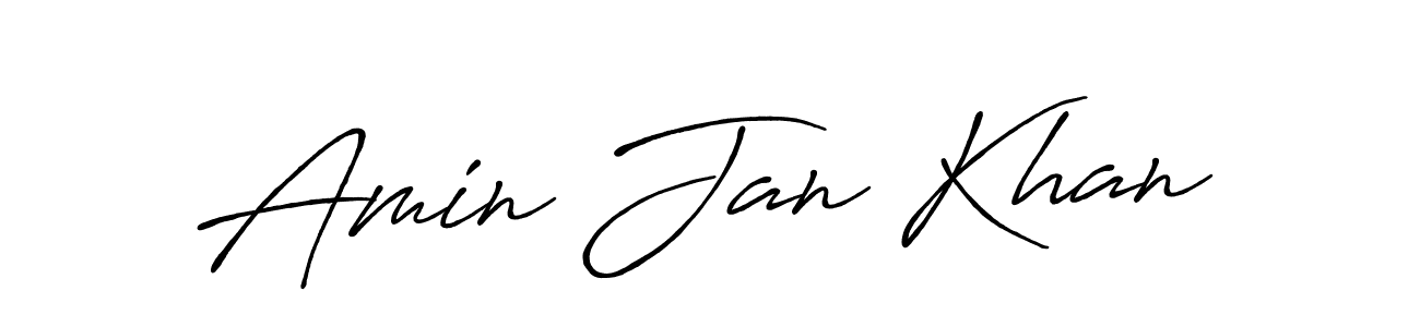 The best way (Antro_Vectra_Bolder) to make a short signature is to pick only two or three words in your name. The name Amin Jan Khan include a total of six letters. For converting this name. Amin Jan Khan signature style 7 images and pictures png