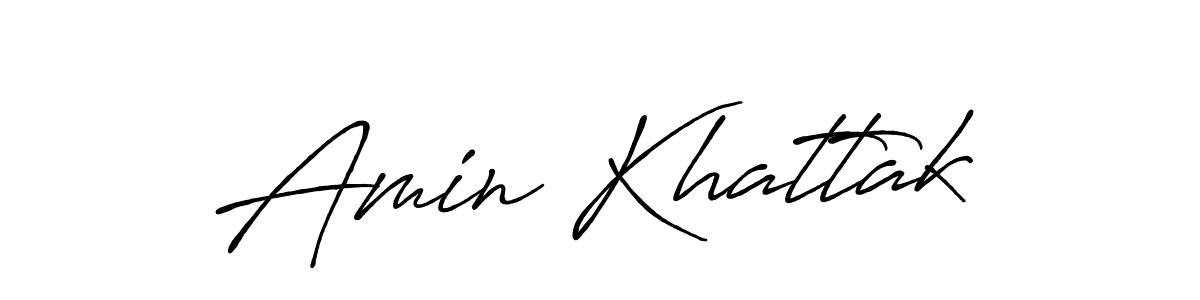 Use a signature maker to create a handwritten signature online. With this signature software, you can design (Antro_Vectra_Bolder) your own signature for name Amin Khattak. Amin Khattak signature style 7 images and pictures png