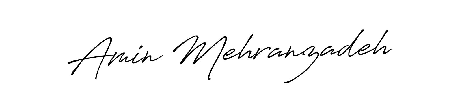 Amin Mehranzadeh stylish signature style. Best Handwritten Sign (Antro_Vectra_Bolder) for my name. Handwritten Signature Collection Ideas for my name Amin Mehranzadeh. Amin Mehranzadeh signature style 7 images and pictures png