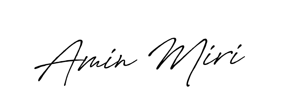 How to make Amin Miri name signature. Use Antro_Vectra_Bolder style for creating short signs online. This is the latest handwritten sign. Amin Miri signature style 7 images and pictures png