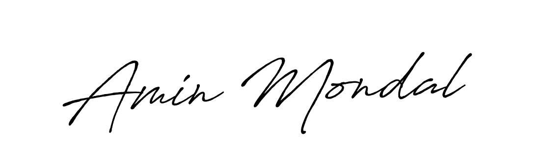 Use a signature maker to create a handwritten signature online. With this signature software, you can design (Antro_Vectra_Bolder) your own signature for name Amin Mondal. Amin Mondal signature style 7 images and pictures png