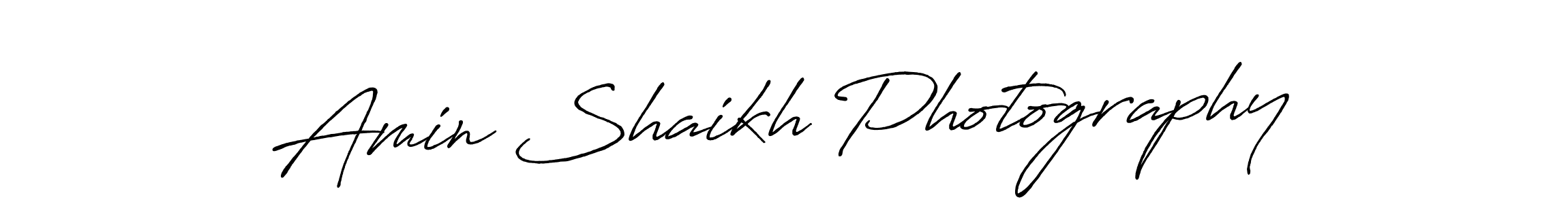 Make a beautiful signature design for name Amin Shaikh Photography. With this signature (Antro_Vectra_Bolder) style, you can create a handwritten signature for free. Amin Shaikh Photography signature style 7 images and pictures png