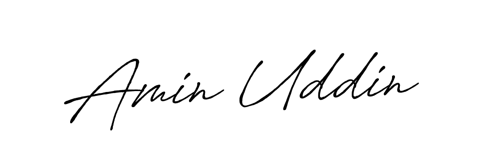 Use a signature maker to create a handwritten signature online. With this signature software, you can design (Antro_Vectra_Bolder) your own signature for name Amin Uddin. Amin Uddin signature style 7 images and pictures png