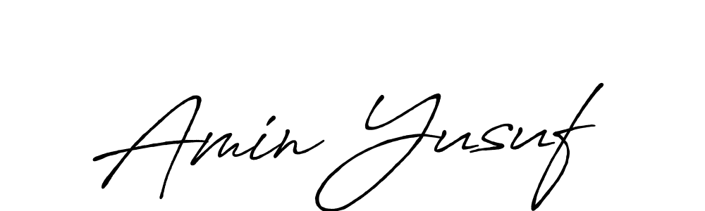 Also we have Amin Yusuf name is the best signature style. Create professional handwritten signature collection using Antro_Vectra_Bolder autograph style. Amin Yusuf signature style 7 images and pictures png