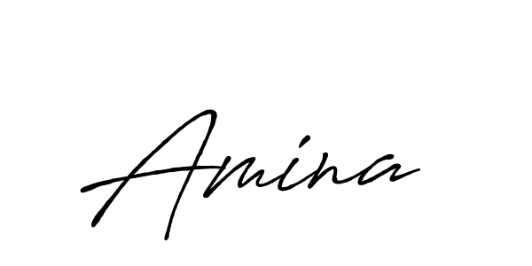 Use a signature maker to create a handwritten signature online. With this signature software, you can design (Antro_Vectra_Bolder) your own signature for name Amina . Amina  signature style 7 images and pictures png