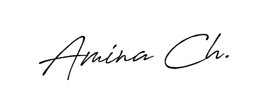Make a beautiful signature design for name Amina Ch.. Use this online signature maker to create a handwritten signature for free. Amina Ch. signature style 7 images and pictures png